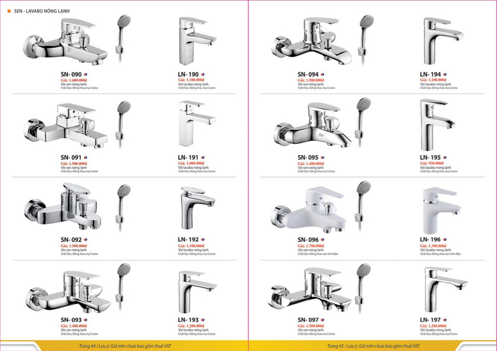 Thiết bị vệ sinh Ranrover Catalogue và Bảng giá mới nhất 2023 /Page 23